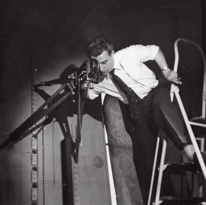 Filmmaker Acrobat Studio Rossignol Photo Paris 1960