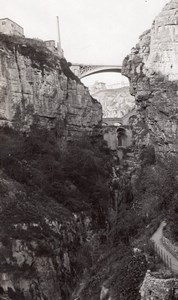 Panorama Constantine Bridge City Algeria old Photo 1925