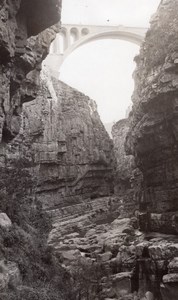 Panorama Constantine Bridge City Algeria old Photo 1925