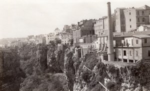 Panorama Constantine Cliff City Algeria old Photo 1925