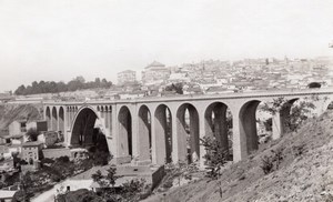 Panorama Constantine Bridge City Algeria old Photo 1925