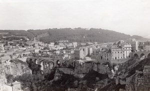 Panorama Constantine Bridge City Algeria old Photo 1925