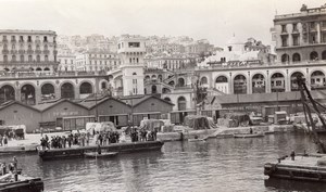 Panorama Algiers Harbour Sea Front Algeria Photo 1925