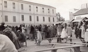 Algiers Animated Market Place Algeria Photo 1925
