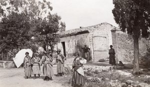 Algiers Market Street Scenery Algeria Old Photo 1925