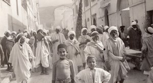 Algiers Market Street Scenery Algeria Old Photo 1925