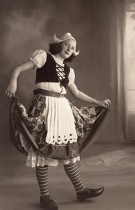 Dance Woman Becassine Fashion Arcachon old Photo 1930