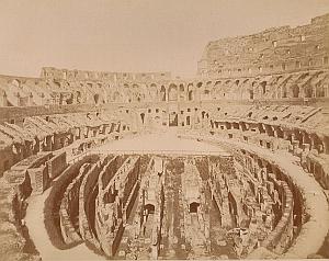 Colisee Interior Roma Italy old Alinari Photo 1890