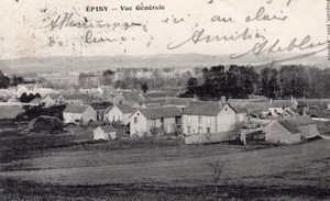 Episy Montargis Balloon Flight Aeronaut Leblanc signed Postcard 1907