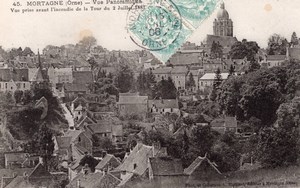 Mortagne Balloon Flight Aeronaut Bastier signed Postcard 1906