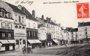 Rueil Coulomiers Balloon Flight Aeronaut Richard de Lamotte signed Postcard 1909