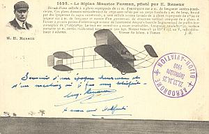 Dijon Early French Aviation Renaux signed PC 1910