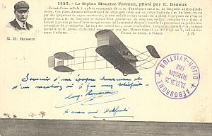 Dijon Early French Aviation Renaux signed PC 1910