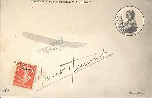 Early French Aviation Marcel Hanriot Plane signed 1910