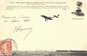 Picardie Early French Aviation Acquaviva signed PC 1910