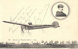 Paris Early French Aviation Leon Morane signed PC 1910