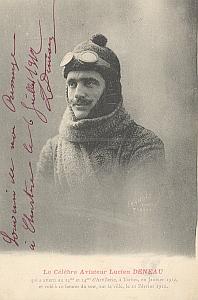 Chartres Early French Aviation Deneau signed PC 1912