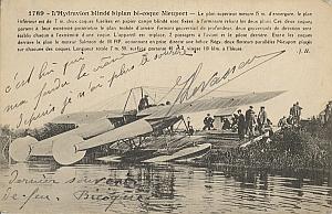 Hydroplane Early French Aviation Levasseur signed 1916