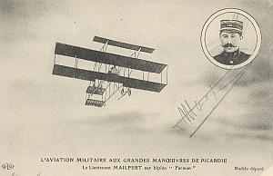 Farman Early French Aviation Mailfert signed PC 1912