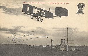 Orly Paris Early French Aviation Paulhan signed PC 1909