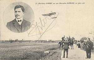 Blériot Early French Aviation Gibert signed PC 1910