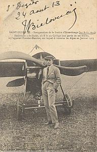 St Dizier Early Aviation Bielovucic signed PC 1913