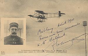 Reims Early French Aviation Camermann signed PC 1910