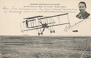 Reims Early French Aviation Van Den Born signed PC 1910