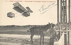 Orly Early French Aviation Louis Paulhan Signed PC 1909