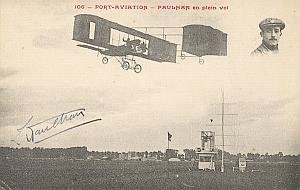 Orly Early French Aviation Louis Paulhan Signed PC 1909