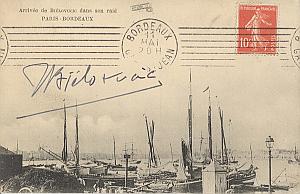 Bordeaux Early French Aviation Bielovuci Signed PC 1910