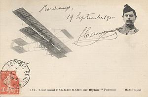 Bordeaux Early French Aviation Camermann Signed PC 1910