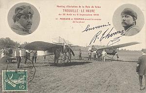 Trouville Early French Aviation Thomas Signed PC 1910