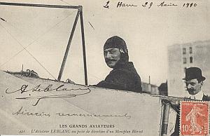 Le Havre Early French Aviation Leblanc Signed PC 1910