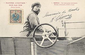 Nantes Early French Aviation Thomas Signed PC 1910