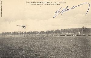 Nancy Early French Aviation Aubrun Signed PC 1910