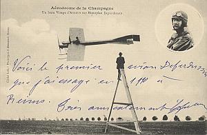 Reims Early French Aviation Aubrun Signed PC 1910