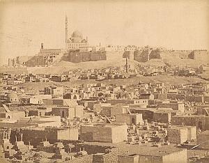 Citadel & Muslim Cemetery Cairo Egypt Old Photo 1880