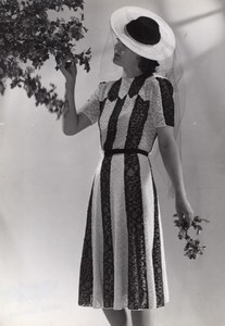 Anny Blatt Fashion Model Paris old Vigneau Photo 1935