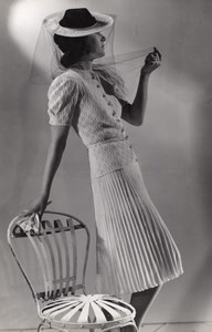 Anny Blatt Fashion Model Paris old Vigneau Photo 1935