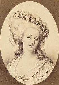 Princesse Lamballe French Old Jacotin CDV Photo 1875