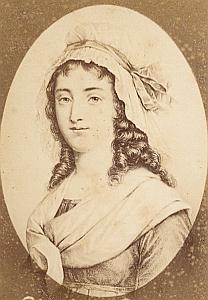 Charlotte Corday French Historic Jacotin CDV Photo 1875