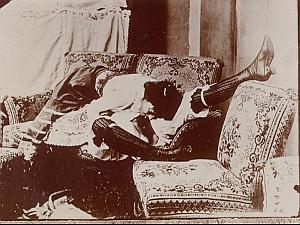 Women Risque Nude Lesbian Study old Photo 1900