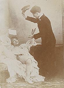 Women Risque Nude Pornographic Study old Photo 1900