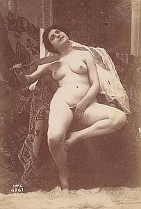 Woman Risque Nude Anatomic Study Canellas Photo 1890