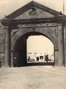 Essaouira Fort Cornut Door Morocco old Photo 1920