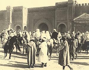 Morocco Meknes Workers Street Scene Rouet Photo 1935