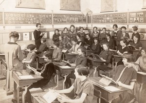 Belgium Named Young School Girls old Photo 1925