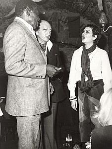 Memphis Slim & Eddie Barclay France Old Photo 1980