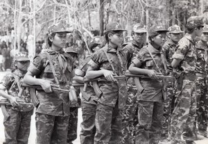 Young Red Khmers Khmero Thai Border old Photo 1984